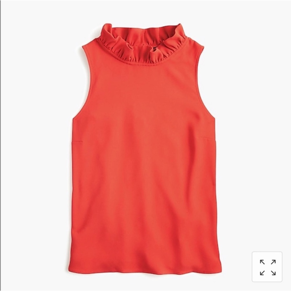 J.Crew Ruffle Neck Blouse - Picture 2 of 8